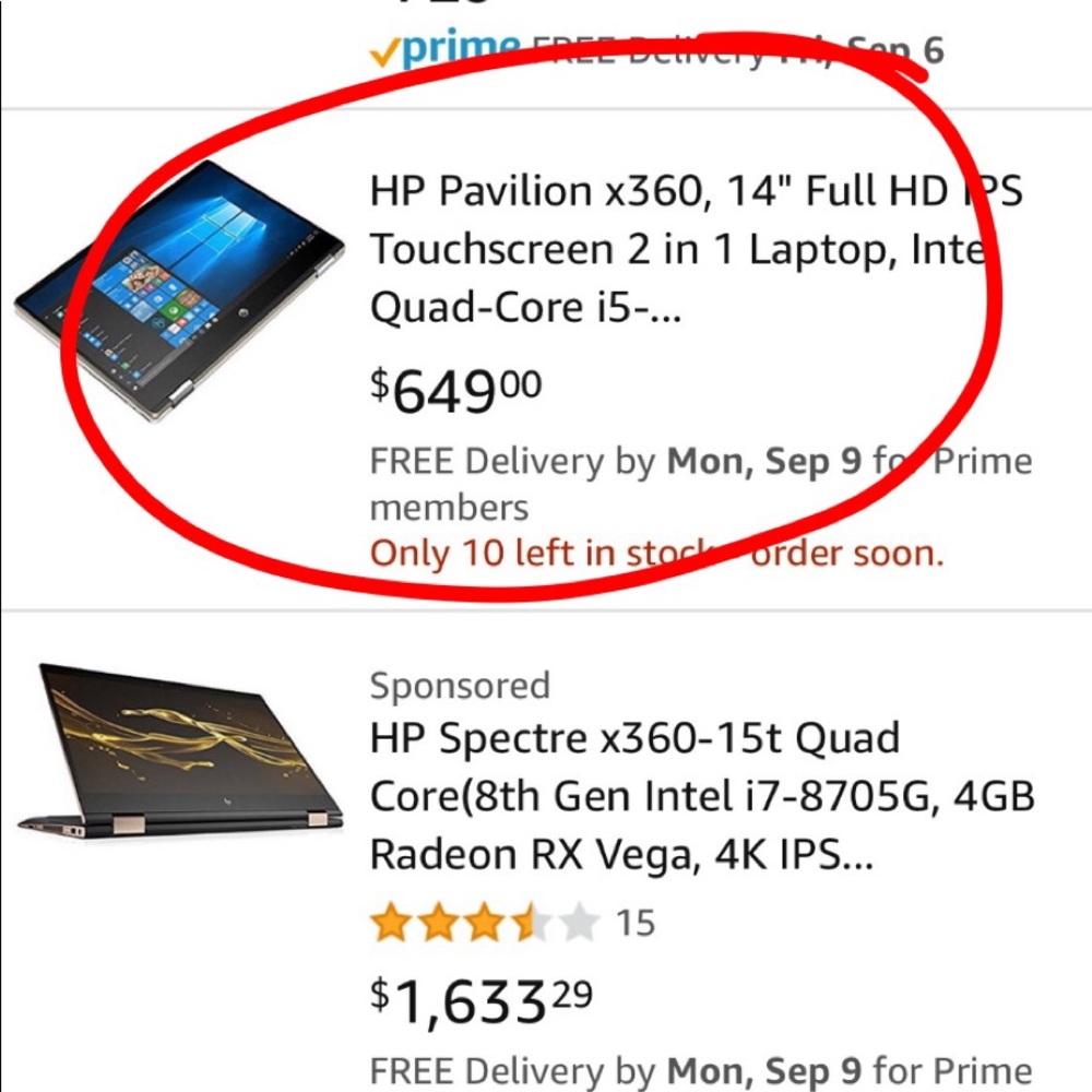 HP laptop